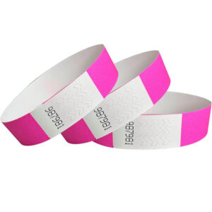 ΒΡΑΧΙΟΛΑΚΙΑ ΕΙΣΟΔΟΥ TYVEK WRISTBAND 19mm x 250mm ΣΕΤ/250 ΦΟΥΞ NEON