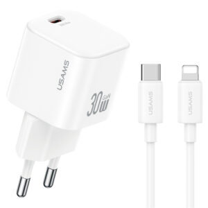 USAMS φορτιστής τοίχου CC262 με καλώδιο Lightning