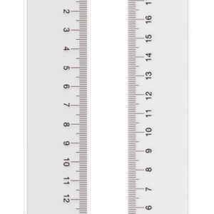 MP πλαστικός χάρακας PL022