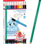 MP χρωματιστές ξυλομπογιές PP823 με γόμα