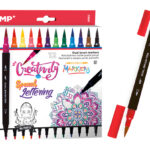 MP σετ χρωματιστών μαρκαδόρων PP913 με διπλή μύτη