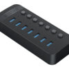 ORICO USB hub CT2U3-7AB με διακόπτες