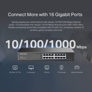 16x Gigabit θύρες