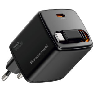 POWERTECH φορτιστής τοίχου PT-1571 με πτυσσόμενο καλώδιο