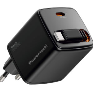 POWERTECH φορτιστής τοίχου PT-1573 με πτυσσόμενο καλώδιο