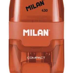 MILAN ξύστρα μολυβιών με κάδο & γόμα 1204703116