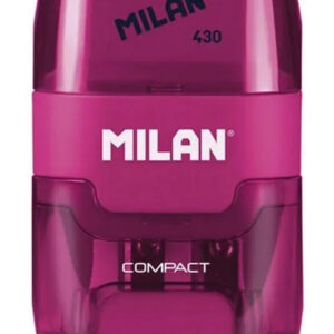 MILAN ξύστρα μολυβιών με κάδο & γόμα 1204703116