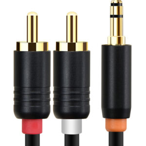 CABLETIME καλώδιο ήχου 3.5mm σε 2x RCA CT-AV314-P12G