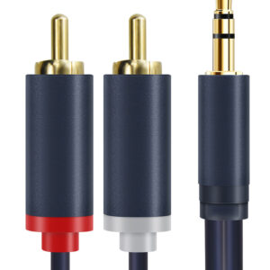 CABLETIME καλώδιο ήχου 3.5mm σε 2x RCA CT-AV303-H12G