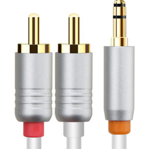 CABLETIME καλώδιο ήχου 3.5mm σε 2x RCA CT-AV314-P12G