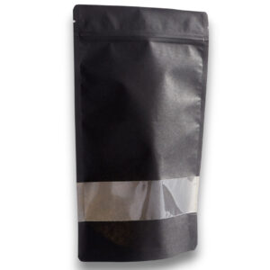 ΣΑΚΟΥΛΑΚΙΑ DOY-PACK ΜΕ ΠΑΡΑΘΥΡΟ ΜΑΥΡΑ 18x29cm ΣΕΤ/100