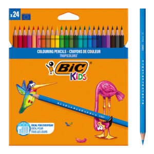 BIC σετ χρωματιστές ξυλομπογιές Kids Tropicolors