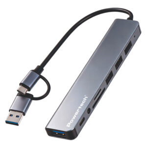 POWERTECH USB hub PTR-0205 με card reader
