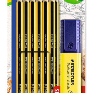 STAEDTLER σετ ξύλινα μολύβια με μαρκαδόρο υπογράμμισης Noris 120-BK12P1