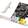 POWERTECH κάρτα επέκτασης ήχου PCIe σε 2x channel audio ST13