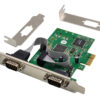 POWERTECH κάρτα επέκτασης PCIe σε 2x serial ST349