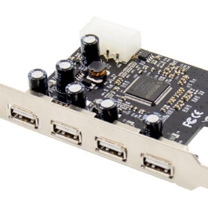 POWERTECH κάρτα επέκτασης PCIe σε 4x USB 2.0 ST622