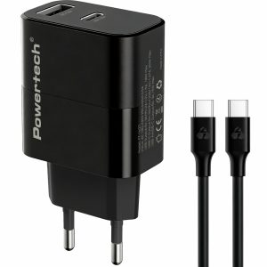 POWERTECH φορτιστής τοίχου PT-1637 με καλώδιο