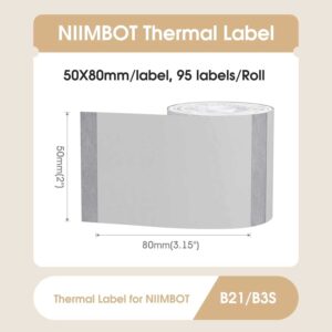 ΕΤΙΚΕΤΕΣ NIIMBOT 50x80mm / 95ετ. ΔΙΑΦΑΝΕΣ