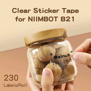 ΕΤΙΚΕΤΕΣ NIIMBOT 50x30mm / 230ετ. ΔΙΑΦΑΝΕΣ